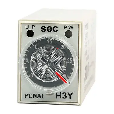 

24VDC DPDT Knob Control 30 Second Time Delay Relay H3Y-2 8Pin