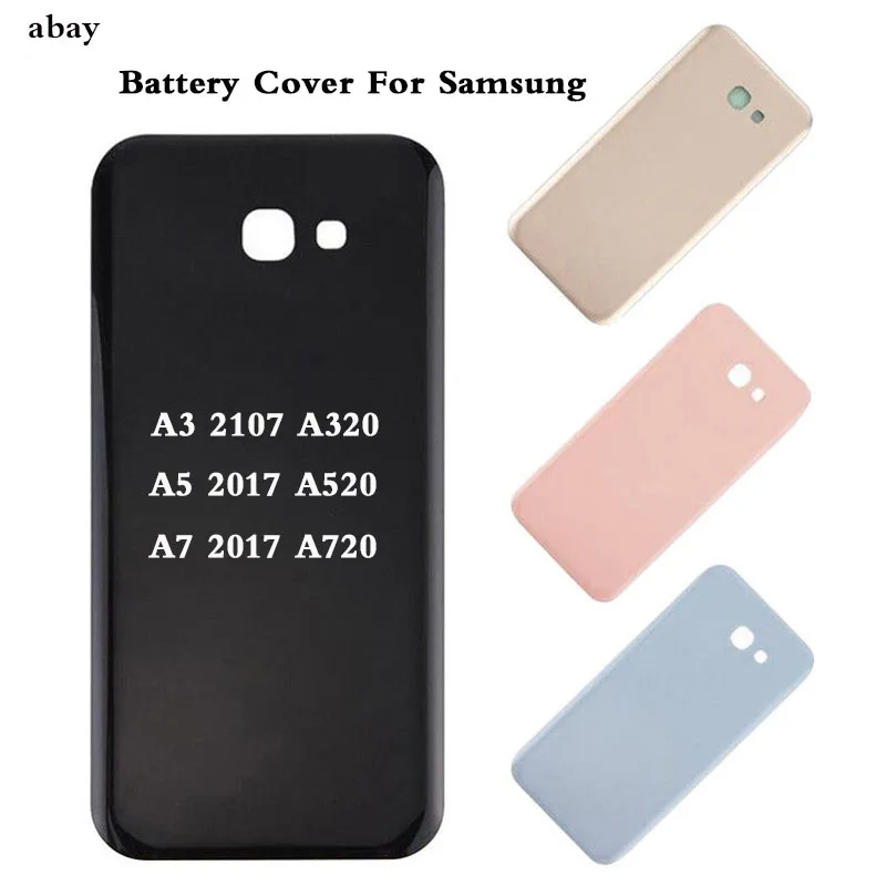 Высококачественный чехол для Samsung A3 A5 A7 2017 задняя крышка батарейного отсека A320F