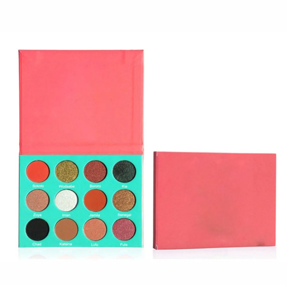 

12 Colors Shimmer Eye Shadow Palette Makeup Powder Cosmetic Eyeshadow