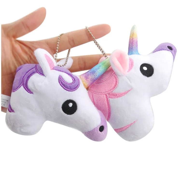 Rainbow Unicorn keychain pendant plush keychain stuffed bag charms gift