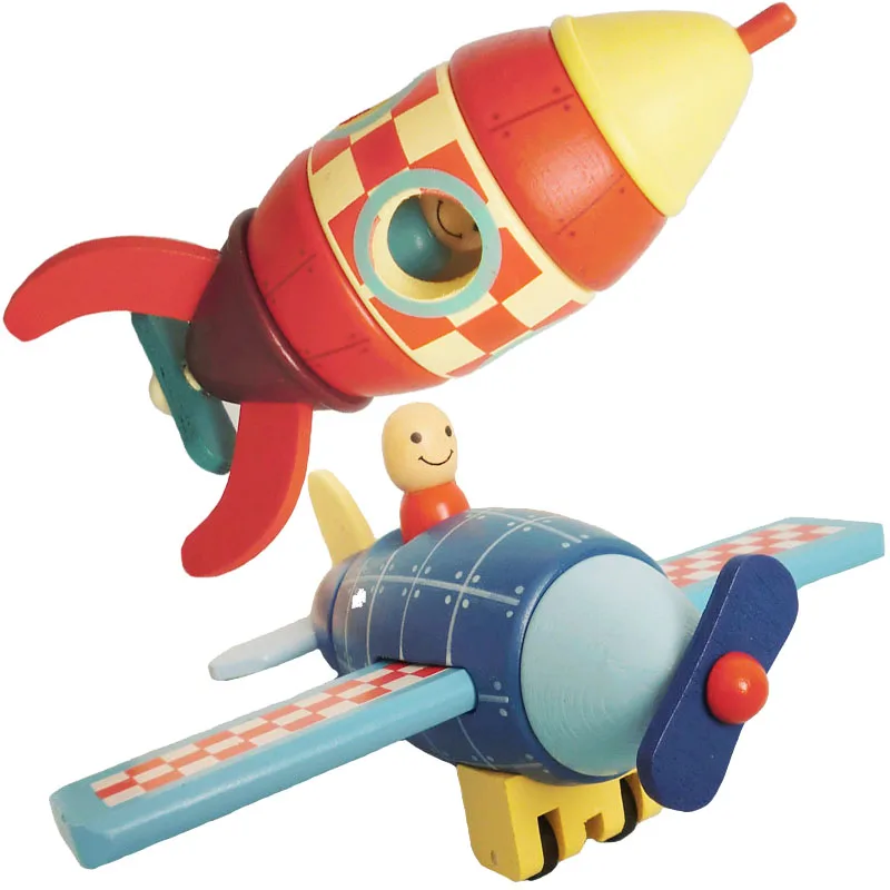 3 стиля деревянные головоломки вертолет головоломка в форме ракеты игрушки деревянные обучающие игрушки для детей MT50
