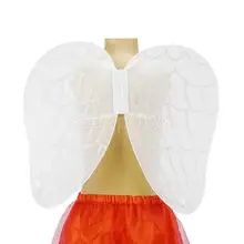 Девушки Дети белое крыло Ангела костюм КРЫЛО Феи девичник нарядное платье