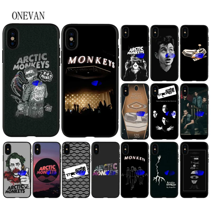 

Arctic Monkeys black soft Phone Case for iPhone 7 8 6 6S Plus X XS MAX 5 5S SE XR Cover