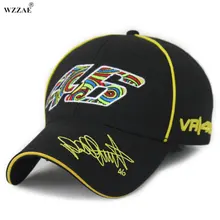 WZZAE snapback шапки 2017 Официальный F1 мото GP Марк Маркес VR46 Крышка бейсболка Горра кости грузовика Мотокросс Cap черный