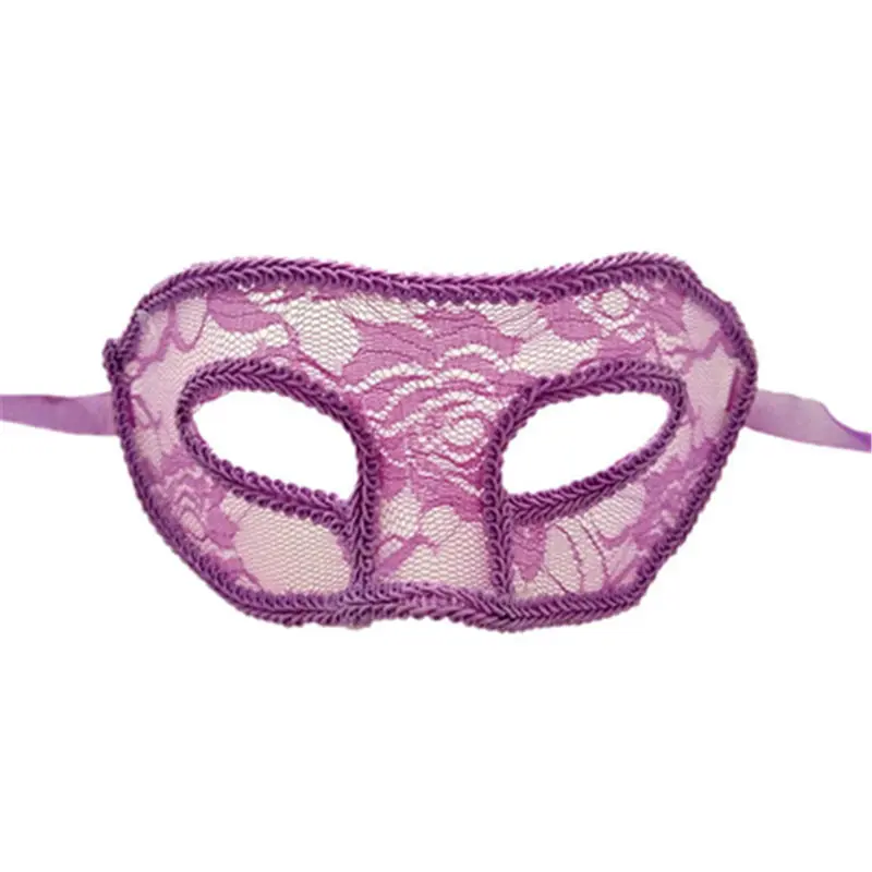 Новая Женская Сексуальная кружевная маска на глаза маски для свадебной вечеринки для маскарада Хэллоуин Венецианский маскарадный кружевной маска для вечерние пикантная маска на глаза - Цвет: Черный