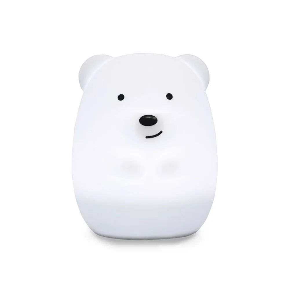 

Rechargeable Silicone Control Portable Night Light Bedroom USB Charging Bright Color Changing