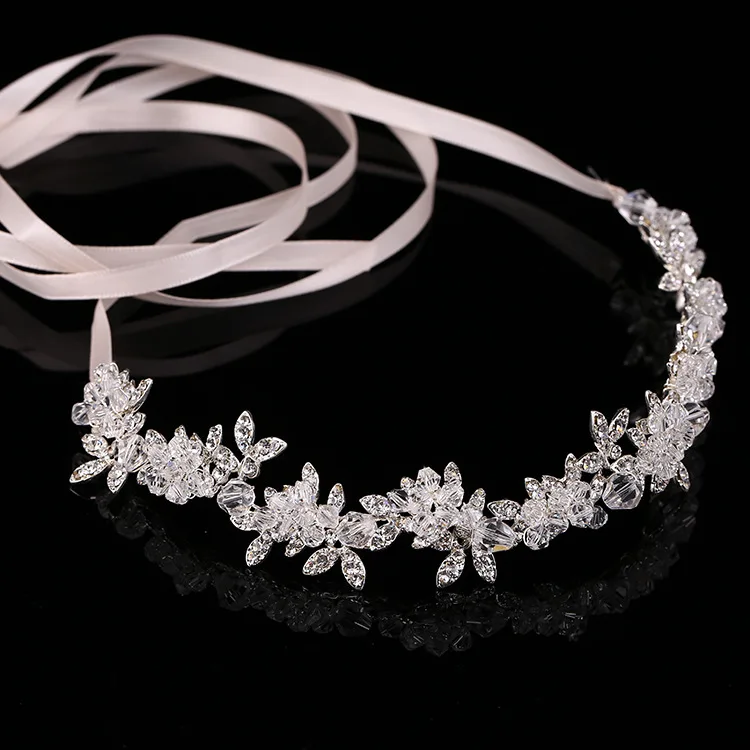 

Crystal bridal headband wedding Hair Accessories Bridal Headwear HairBand Handmade women Party hair jewelry ornaments Headdress