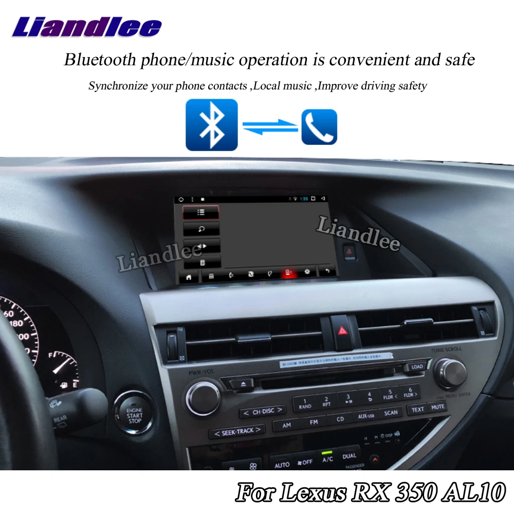 Best Liandlee Car Android System For Lexus RX 350 RX350 AL10 2008~2015 Radio Stereo Carplay GPS Wifi Navi MAP Navigation Multimedia 3