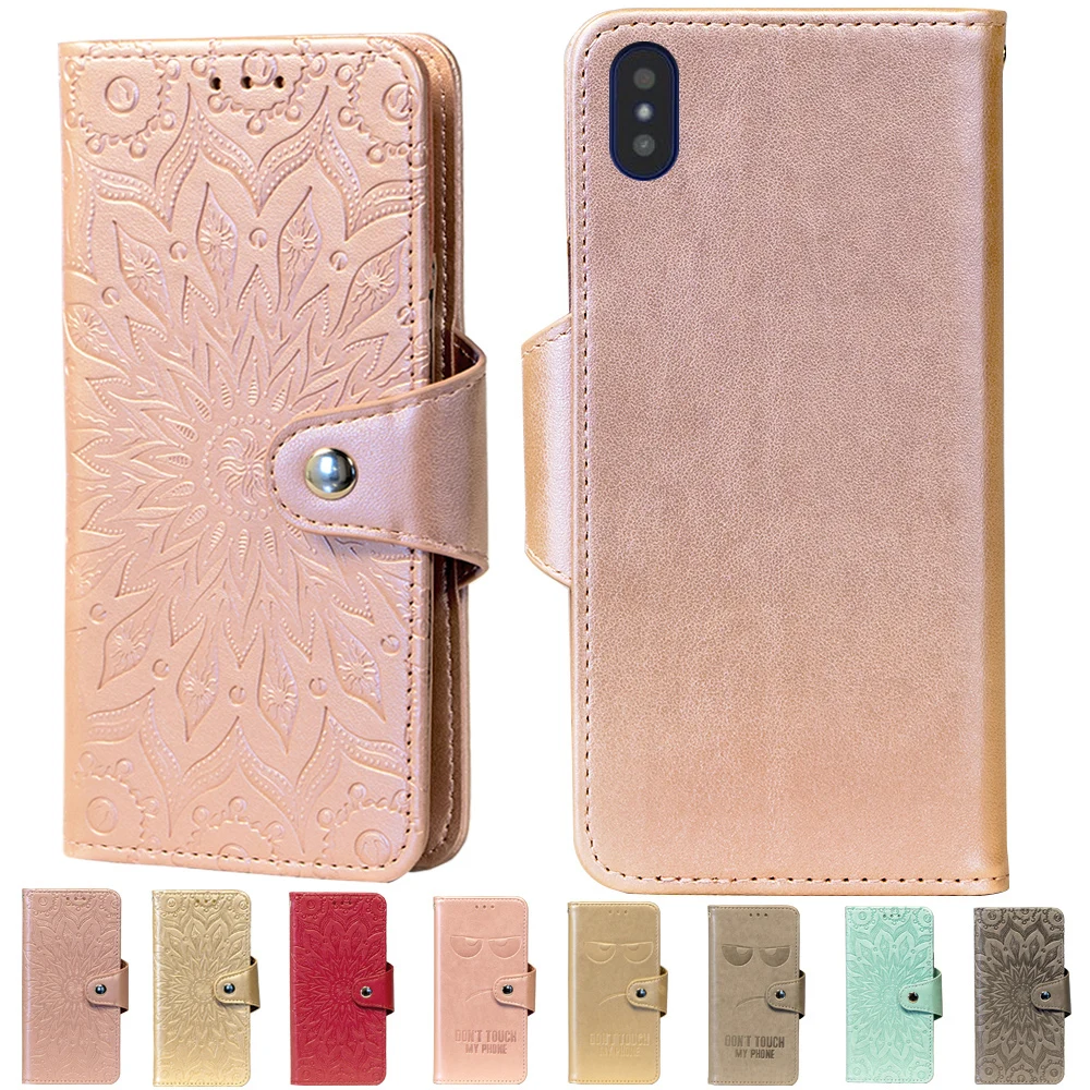 

Embossing Stand Flip PU Leather wallet Case Cover For DEXP Z355 Phone Cases