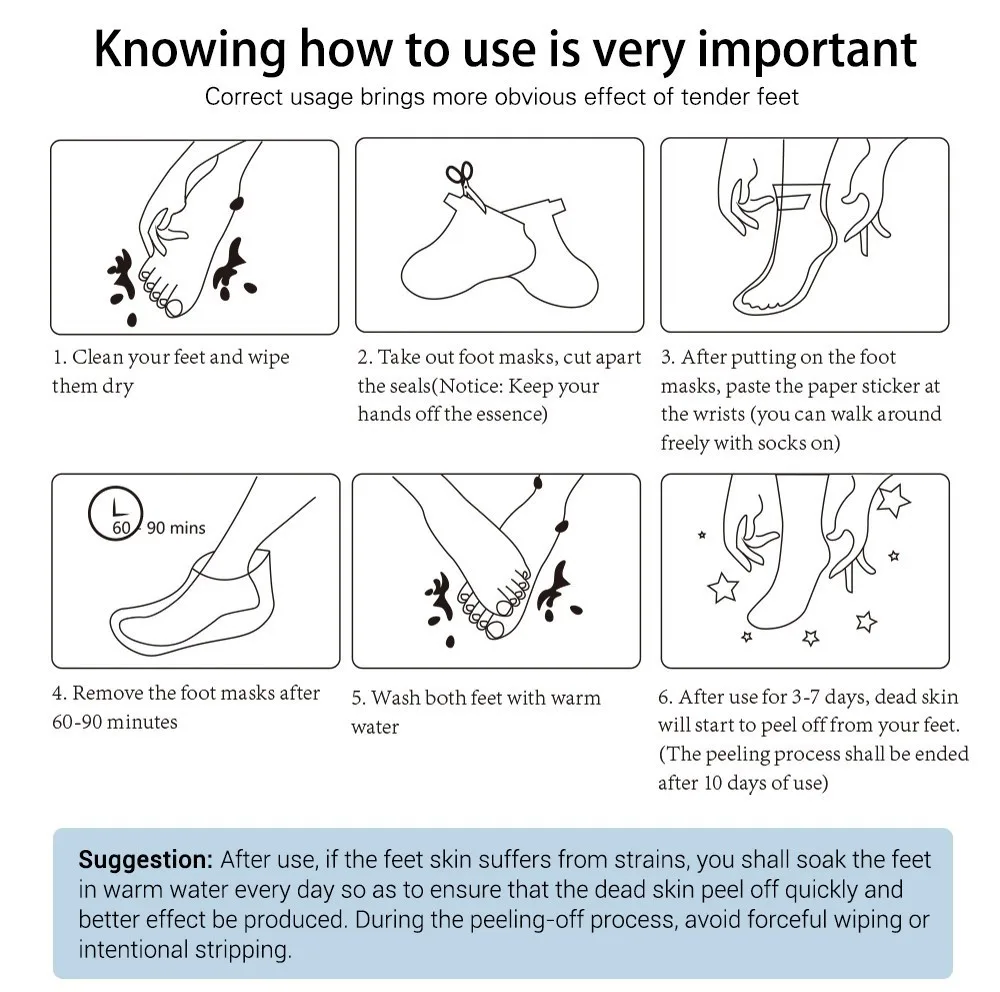 LANBENA отшелушивающая маска для ног нужна только одна пара тщательно удаляет омертвевшую кожу в течение 2-7 дней маска для ног пилинг кутикул пятки