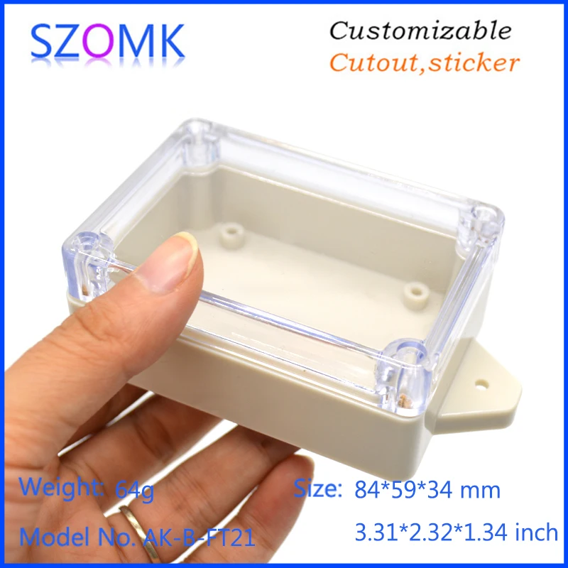 IP65 waterproof plastic enclosure for electronics instrument housing case plastic waterproof device box (18)