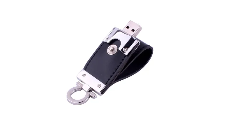 best pen drive 64gb Custom LOGO Leather USB 3.0 Flash Drive 4GB 8GB 16GB 32GB 64GB 128GB Gifts Key Chain Pen Drives High Speed Memory Stick U Disk mobile pen drive