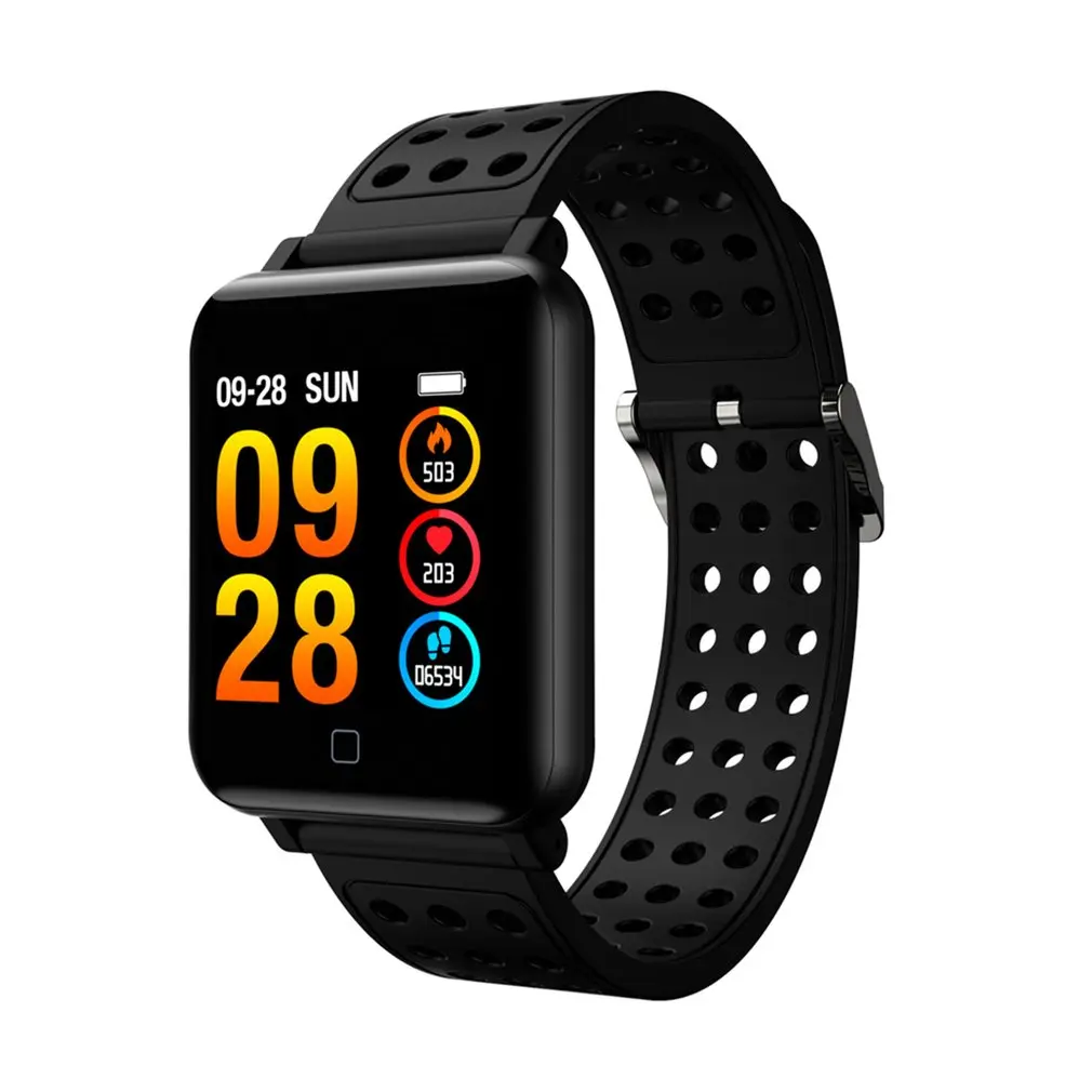 

Hot M19 Fashion Smart Band Heart Rate Monitor Smart Bracelet Sleep Monitor Fitness Tracker Color Screen Watch Silicone Wristband