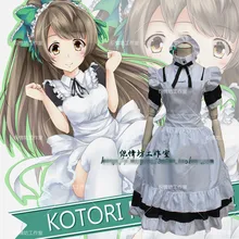 Anime love live wonder zona Lolita Maid Dress + pelucas + de la falda uniforme Cosplay envío gratis
