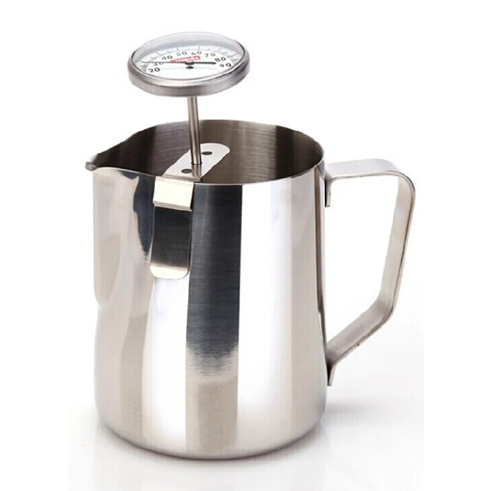 Stainless Steel Coffee Milk Thermometer Espresso Frothing Temperature