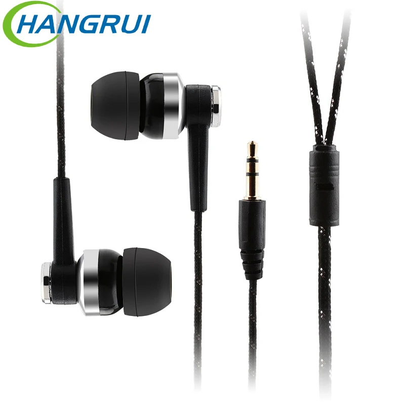 

Headset Braided Rope Wire Cloth Rope Noise Isolating Earphones for iphone X 7 8 6 Xiaomi Red Note 5 4X Wired Headphones Earphone