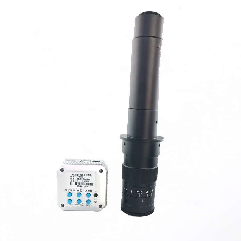 IR afstandsbediening 20MP 1080 p 60FPS HDMI USB Output Industriële digitale Microscoop Video Camera + 180X 300X C- mount zoom lens IR afstandsbediening 20MP 1080 p 60FPS HDMI USB Output Industriële digitale Microscoop Video Camera + 180X 300X C- mount zoom lens
