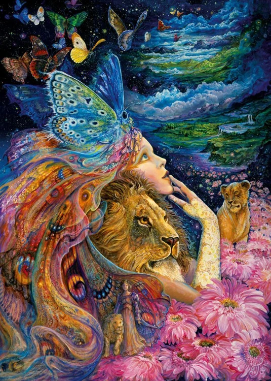 

Diamond mosaic full diamond embroidery Fairy lion magic cross stitch crystal round sets unfinish decorative EXEO