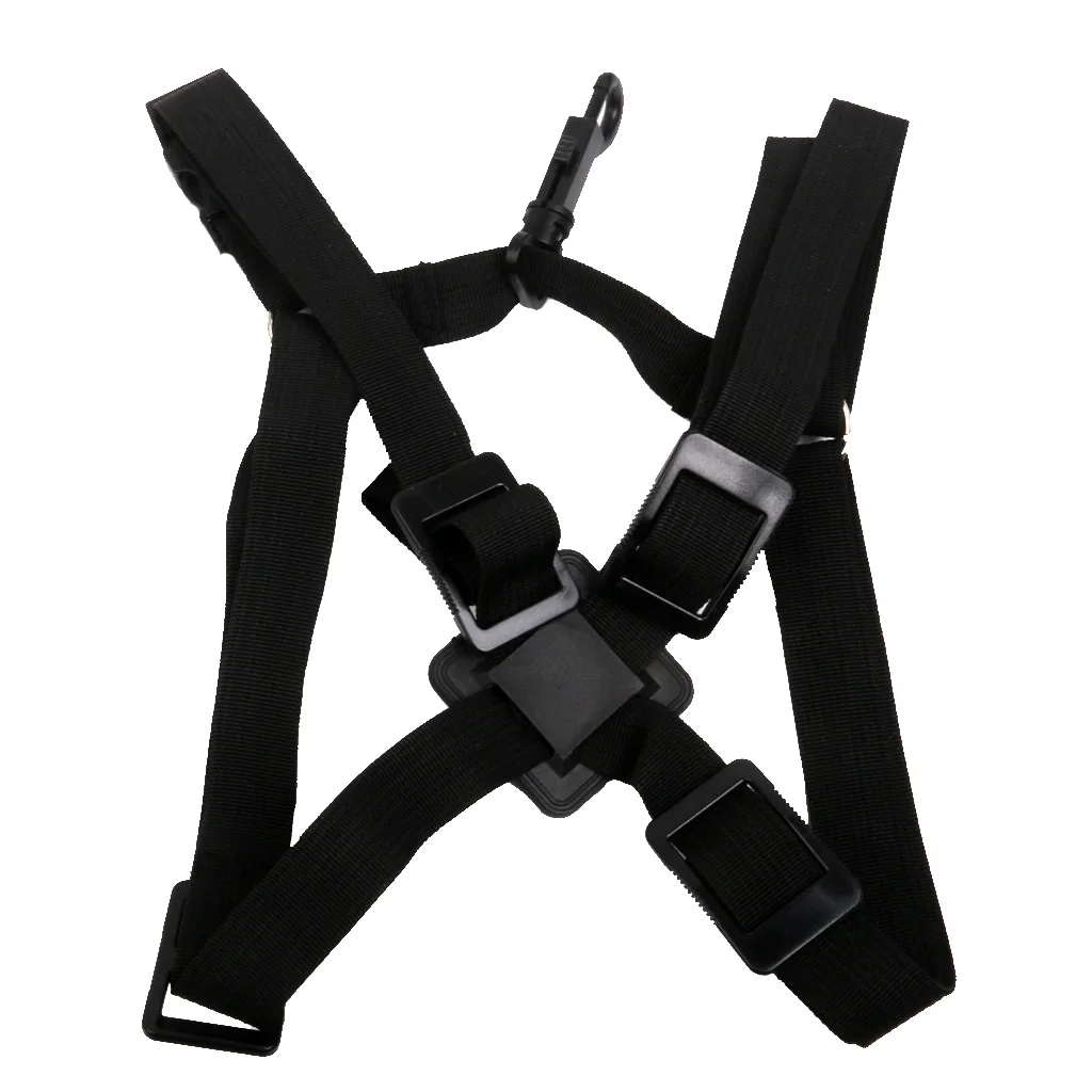 Adjustable Nylon Tenor Baritone Sax Saxophone Harness Shoulder Strap  For Universal Saxophones Black