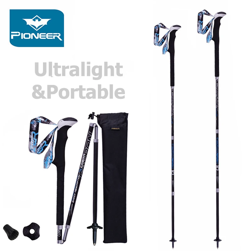 Premium Carbon Fiber Trekking Poles Stronger & Lighter Than Aluminum