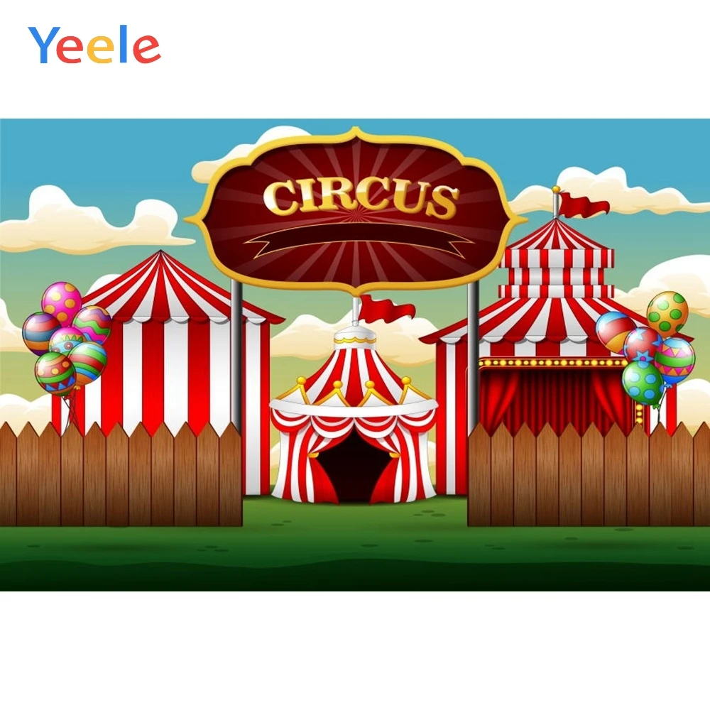 

Yeele Vinyl Circus Sky Children Birthday Party Photography Backdrops Baby Child Carnival Photographic Backgrounds Photo Studio