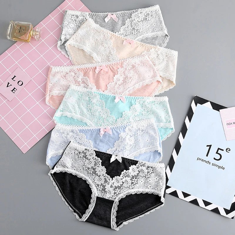 

SP&CITY Japan Style Lace Women Underwear Cotton Seamless Briefs Fashion Cute Young Girl Student Panites Sexy Female Lingerie