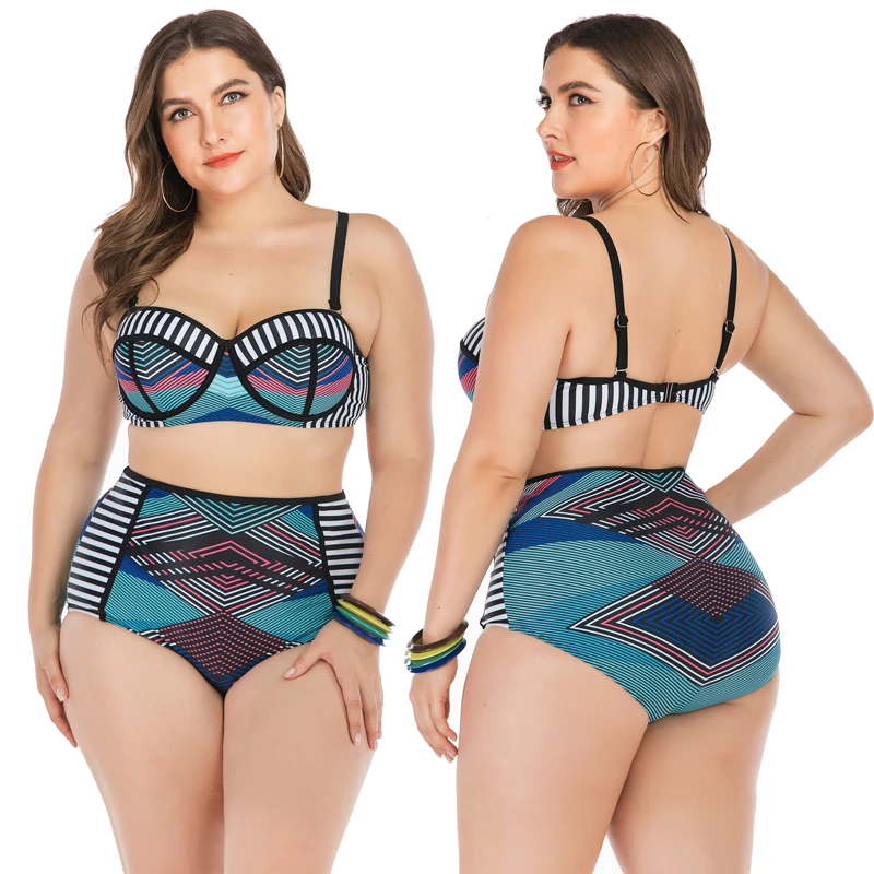 

Swimsuit bikini 2019 sexy brazilian bikini plus size swim suit for woman bathing suit high waist swimming womens bikini swimwear