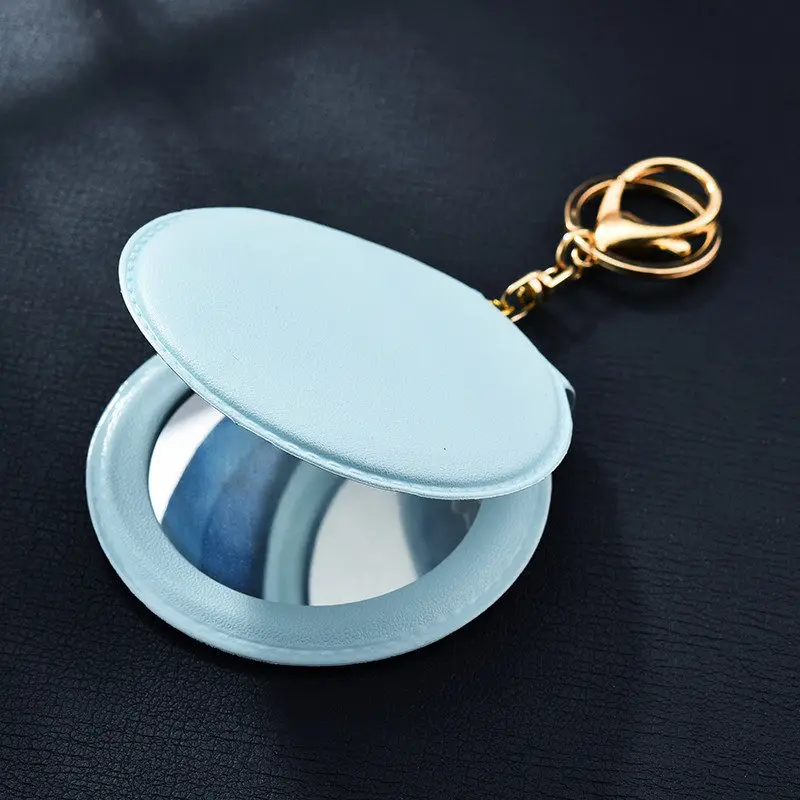 Брелок с зеркалом из искусственной кожи брелок для автомобиля сумка для ключей кольцо для женщин ювелирный подарок для кошельков держатель чехол для ключей аксессуары - Цвет: 6