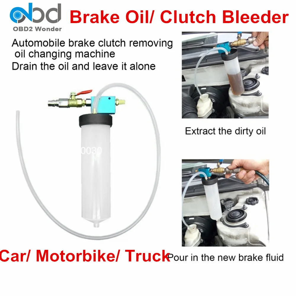 Hot Selling Car Motorcycle Brake Hydraulic Pump Mini Auto Brake Oil Bleeder Emptying & Draining Exchanger For Car Truck Motobike