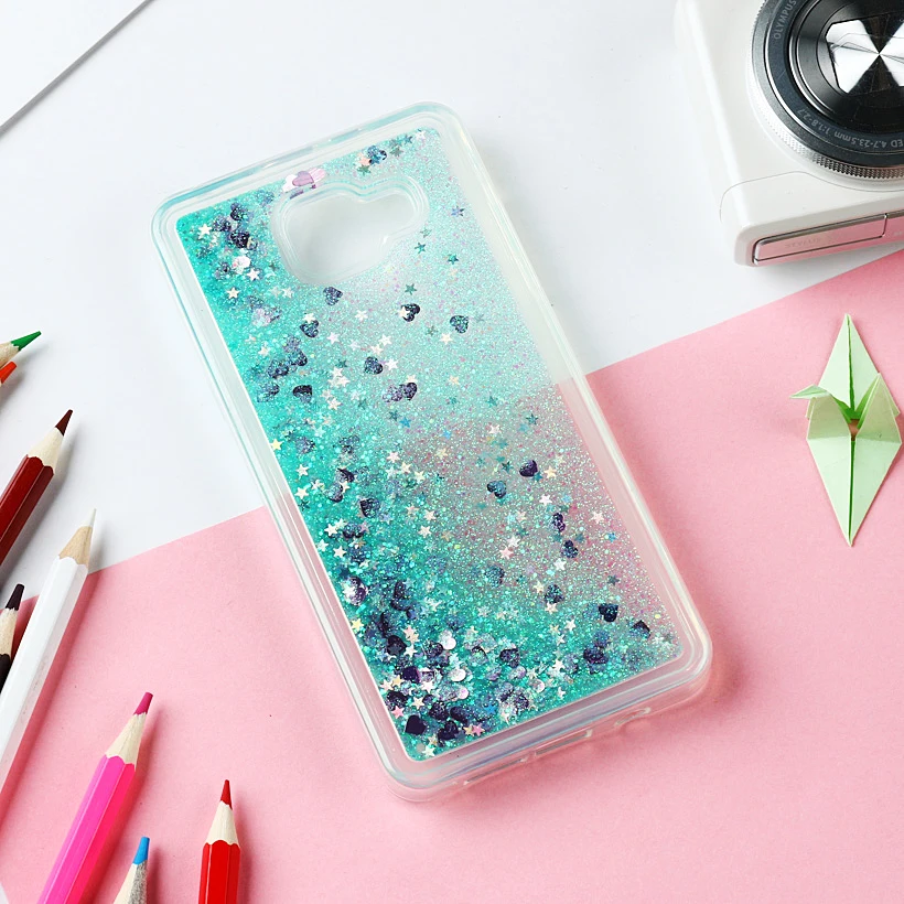 Glitter Liquid Cases For Samsung Galaxy S8 S7 S6 S5 Plus Edge Note 5 4 Case For Samsung A5 A3 J5 J7 Prime 2017 2016 2015 2014