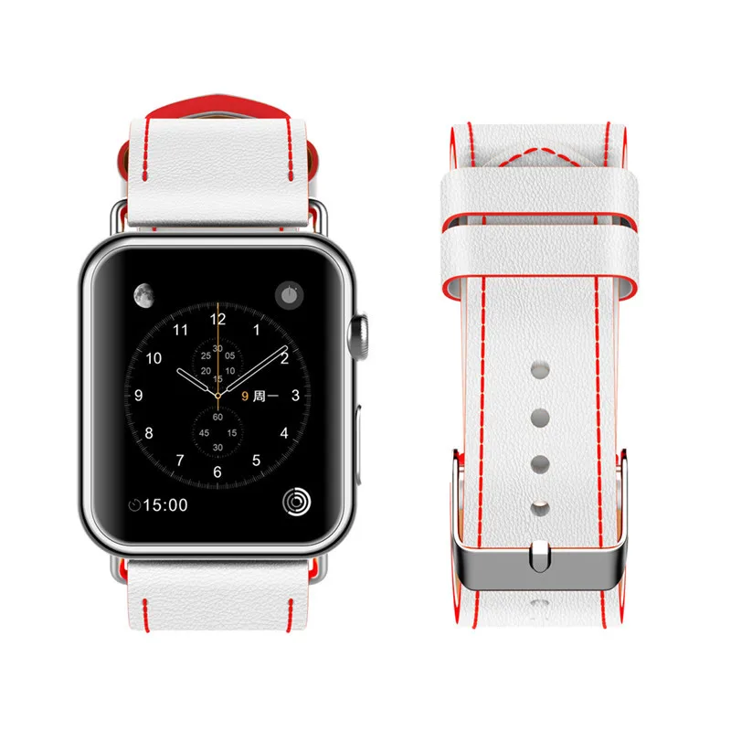 Laforuta качественный кожаный ремешок для часов Apple Watch Band 44 мм 42 40 38 iWatch Series 4 женщин и