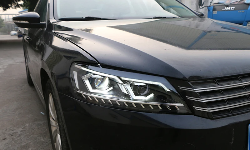 Автомобильная фара для Volkswagen Passat V6 B7 светодиодный фары 2011 2012 2013 проектор дальнего света HID