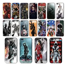 ¿Negro suave silicona funda para iPhone x XS XR XSMAX 8 7 plus 6S 6 PLUS 5 5S SE MARVEL G.I? Carcasa de TPU de diseño fresco de John