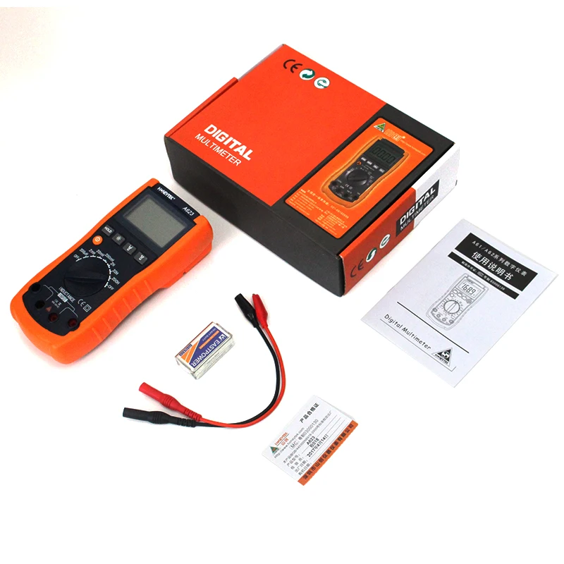 2017 Hot sale A623 Digital LCD Multimeter Inductance mini Meter Tester Detection free shipping,Handheld inductive table (7)
