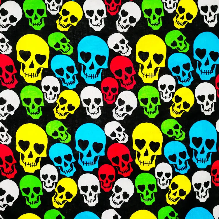 man scarf Fashion Hip Hop 100% Cotton Skull Bandana Square Scarf Kerchief Black Paisley Bicycle Headband Printed For Women/Men/Boys/Girls mens grey scarf