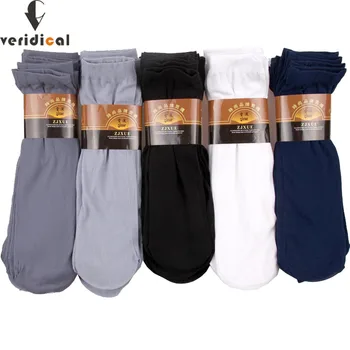 

VERIDICAL 10 pairs/lot Brand New Men nylon Fiber Socks High Quality business Casual Anti-Bacterial Man Long work cheap Socks