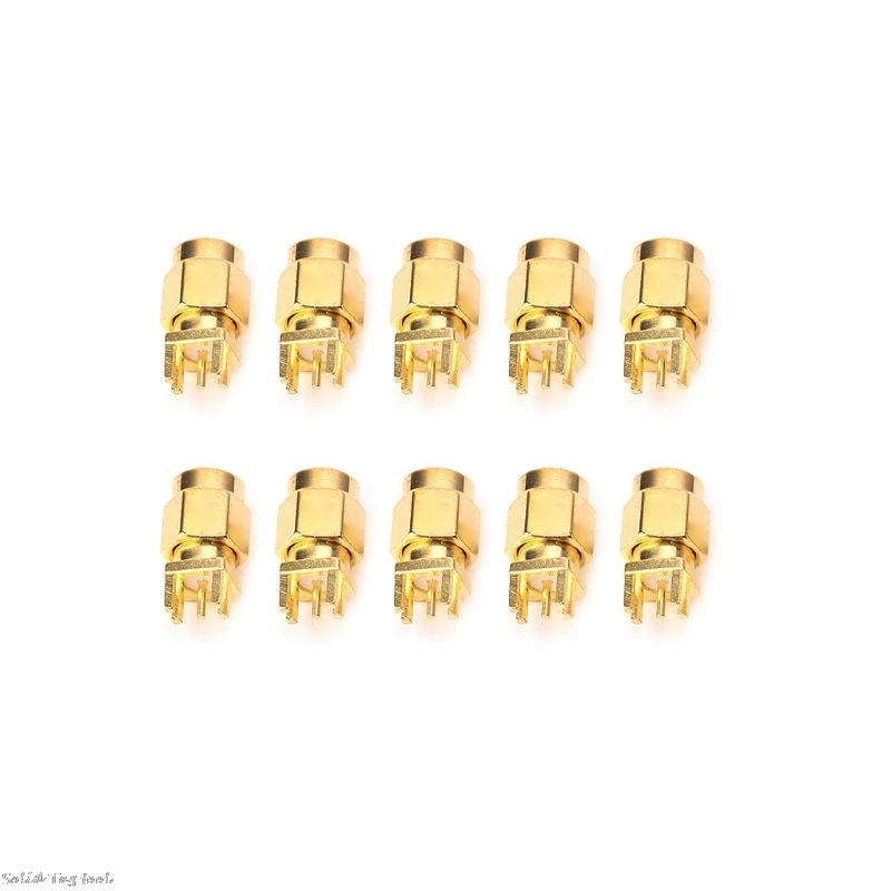 

10pcs SMA Female Jack PCB Clip Mount RF Connectors Solder Edge 1.6mm Space