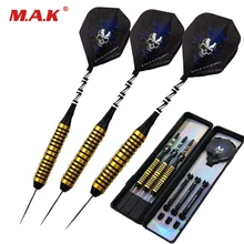 3 шт стальной наконечник и серебряный маркированный/черный стержень Cooper ручные дротики с черным Дартс с черепом полета