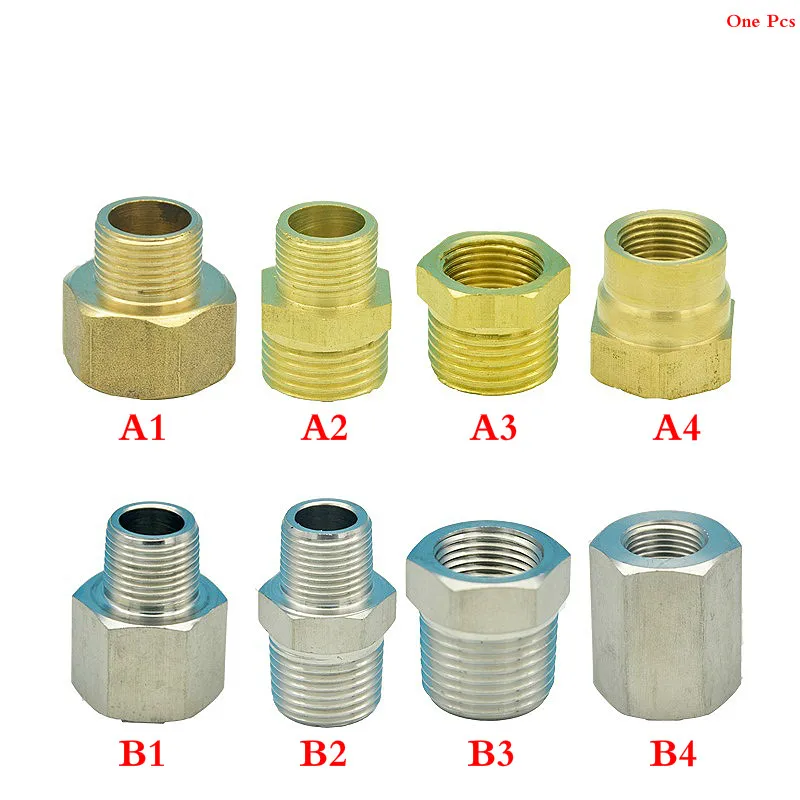 1/4 до 3/8 фитинги для шланга, латунные соединители для труб из нержавеющей стали, Женский Мужской F/M Адаптер для шланга, трубы, кран для ванны