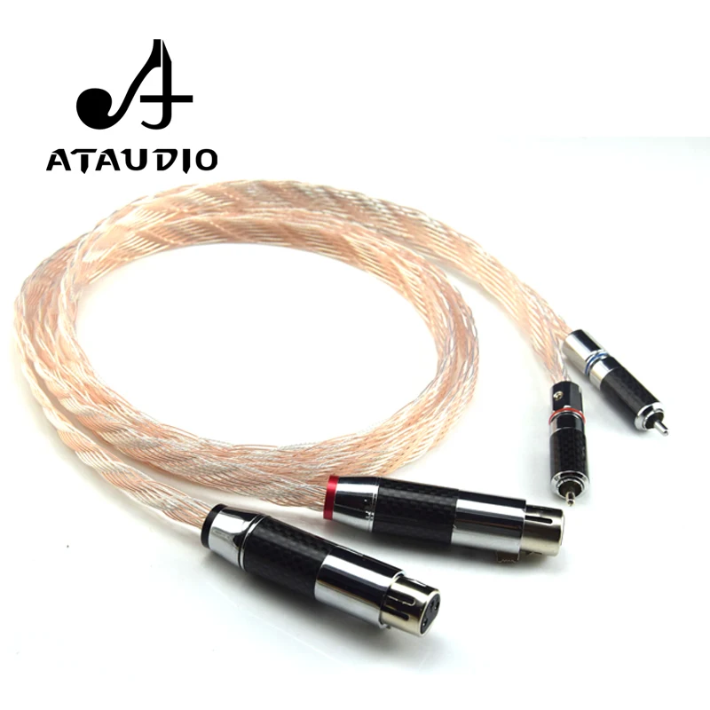 Кабель RCA XLR ATAUDIO Hi Fi кабель High Perfomance 2 Female Male|rca to xlr cable|hifi rca2 rca |