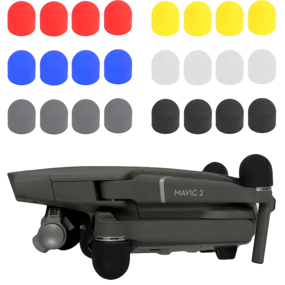 4 шт. чехол для двигателя дрона силиконовый пылезащитный DJI Mavic 2 20J Прямая