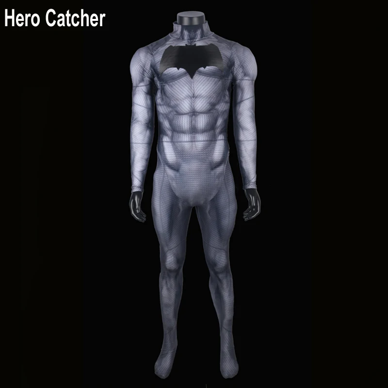 Hero Catcher Top Quality Muscle Padding Batman Cosplay Costume With