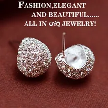 Ювелирные изделия, Модные Винтажные серьги-гвоздики с кристаллами в форме полумесяца для женщин