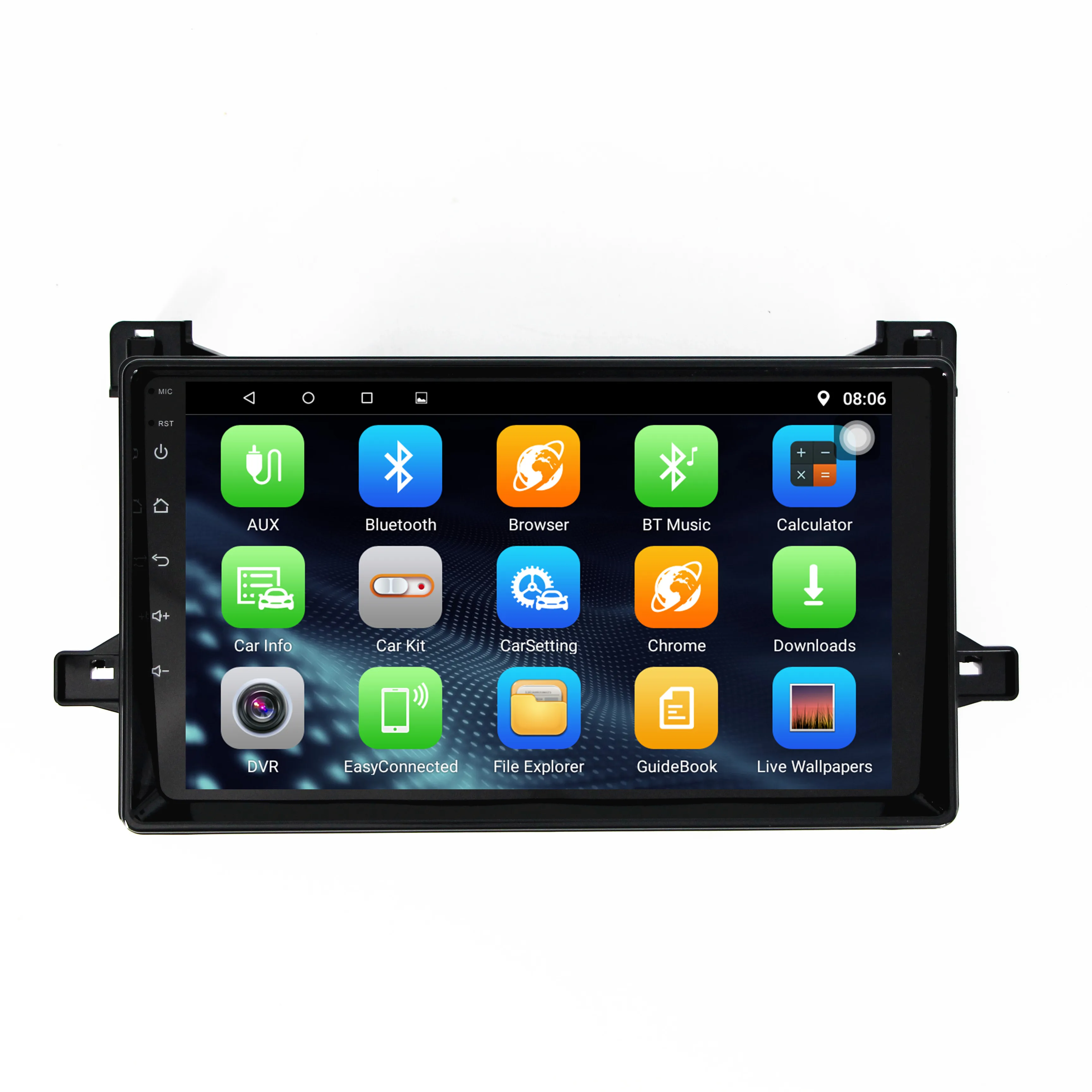 Top 2din Car Android8.1 stereo Autoradio For Toyota Pruis 2016 Quade-core RAM2G+ROM32G with BT WIFI Mirrorlink gps navigation player 4