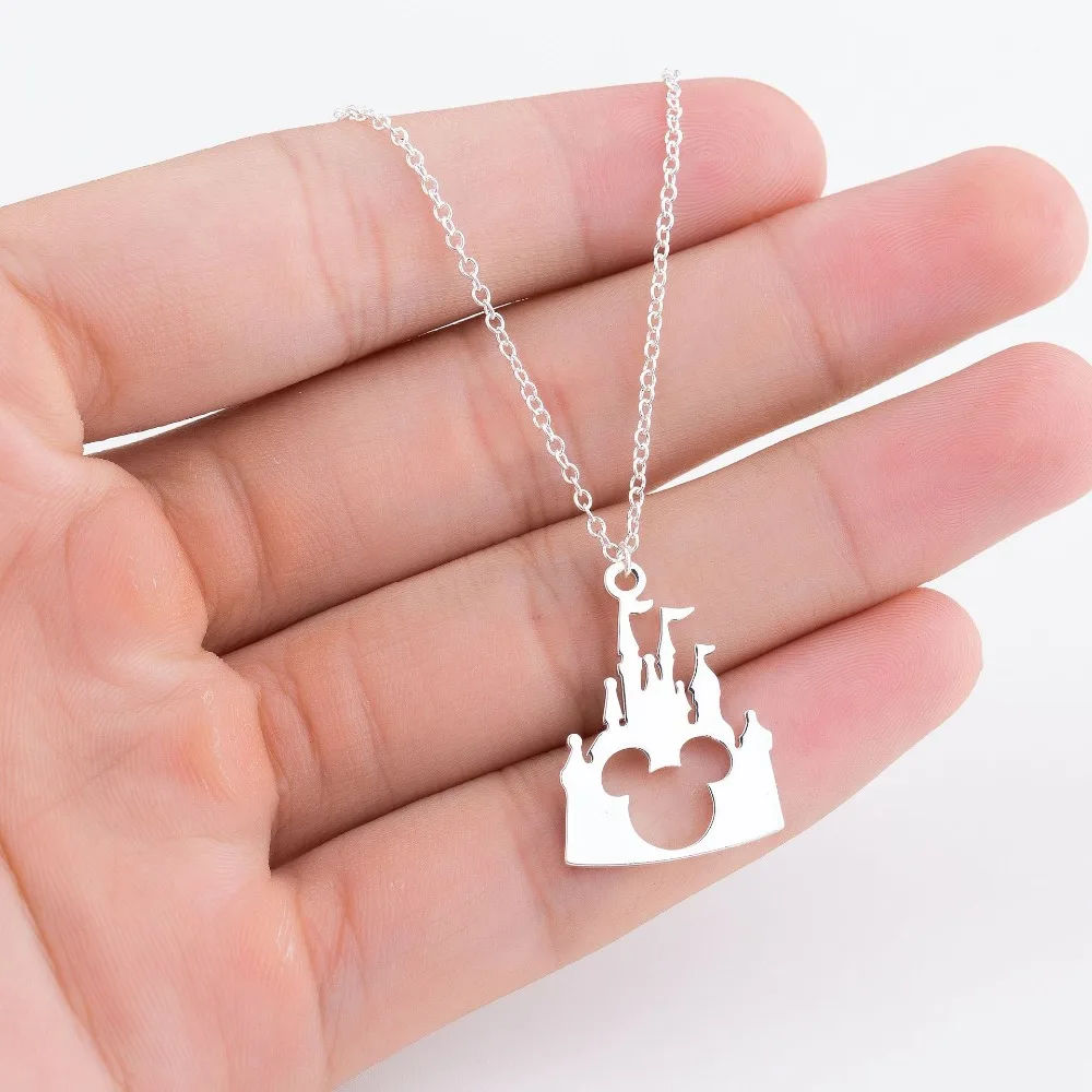 1-Daisies-Boho-Castle-Mickey-Head-Pendant-Necklace-Castle-Animal-Jewelry-For-Women-Necklaces-Fashion-Accessories