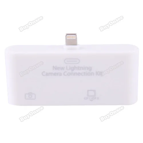 happyshop Lovely! New Camera Connection Kit CF Card Reader 8-Pin USB Adapter for iPad mini 4th+HUB Quality! |