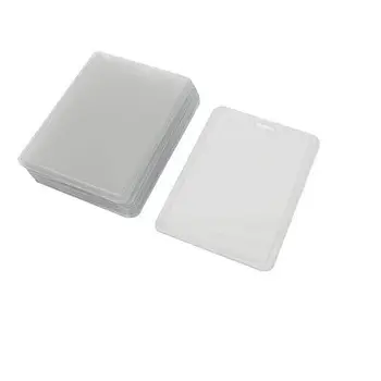 

Office Workers Clear Plastic Vertical Business ID Badge Card Holder 20 Pieces