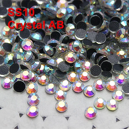 

1440pcs SS10 High Quality Crystal AB DMC hot fix rhinestones flatback rhinestones diy garment accessory