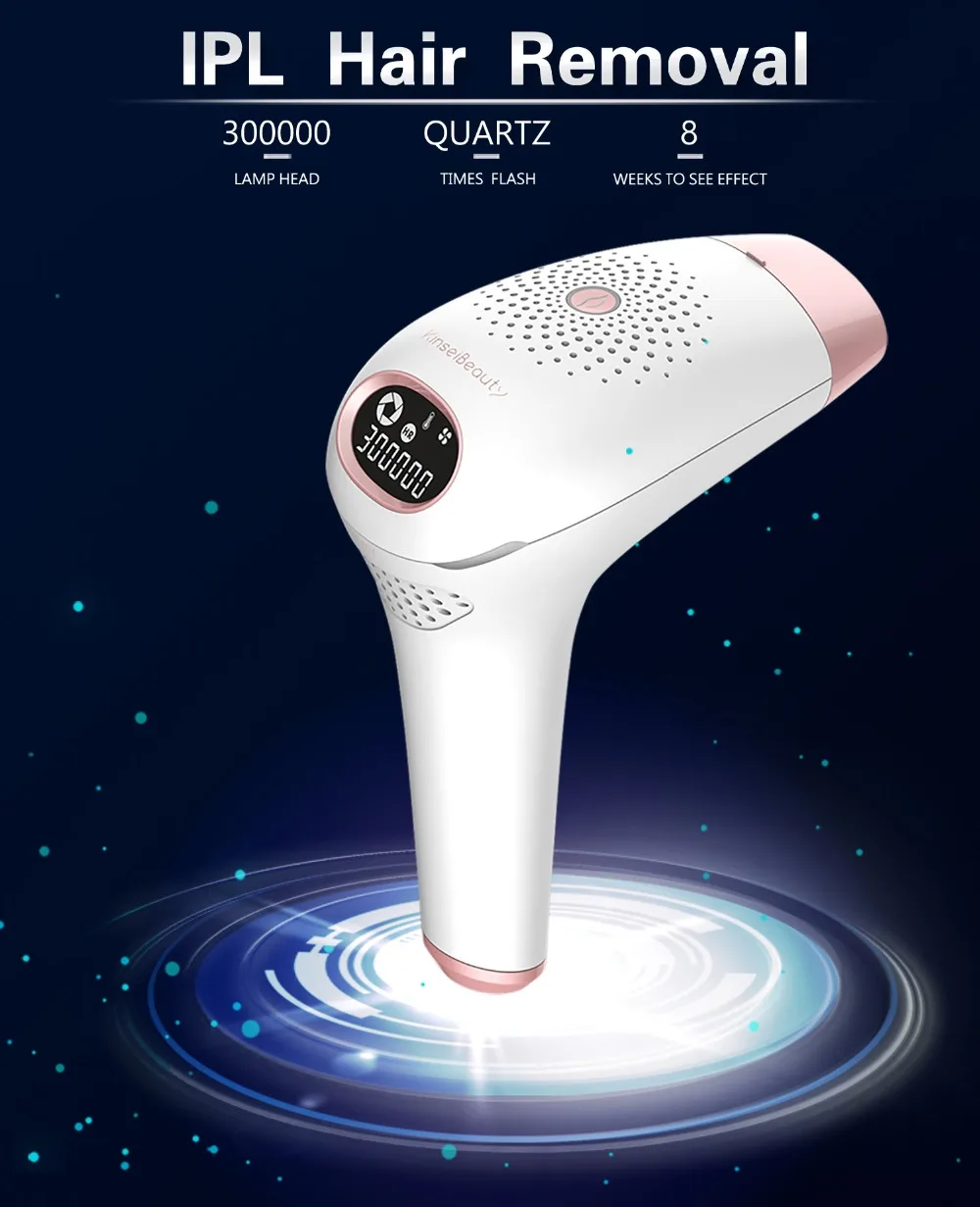 Cheap Portable IPL laser hair removal device 300000 shots Epilator Intense pulsed light Permanent Hair Removal System bikini 0