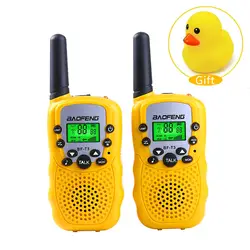 Baofeng BF-T3 Мини Walkie Talkie дети радио 0,5 W UHF462-467MHz 22CH Портативный для детская игрушка, подарок радио + один желтая утка игрушка